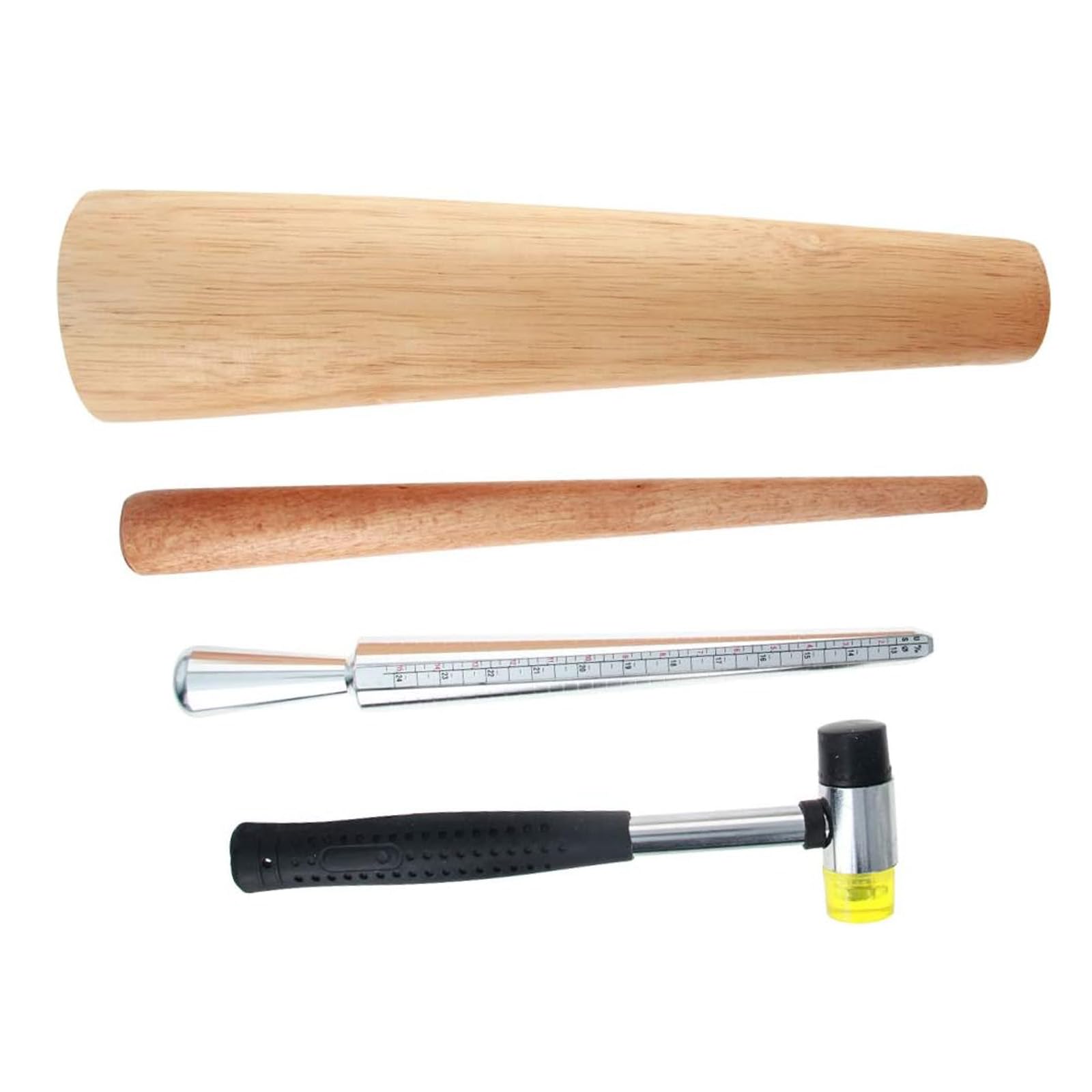 Utoolmart Professional Metal Ring Sizer Mandrel - Jewelry Making Tool with Hammer Set for Accurate Ring & Bracelet Sizing - Perfect for Jewelers, DIY Crafts, and Jewelry Repair Workshops