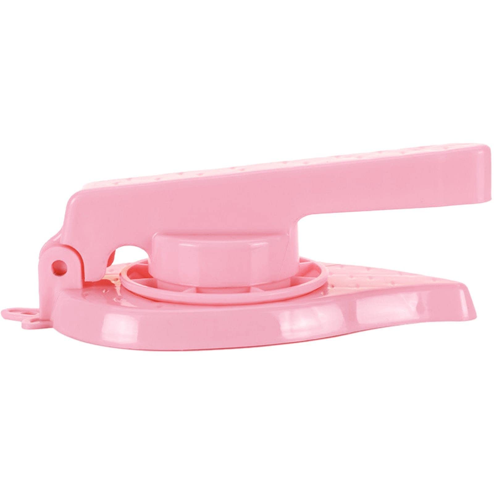 Zrayuler Home Dumpling Maker - Stainless Steel Dumpling Skin Press Mold for Dumplings, Wontons, Ravioli & Mini Pies - Easy Kitchen Tool for Asian Cooking & Baking (Pink) - Perfect for Family Meals, Party Snacks & Meal Prep