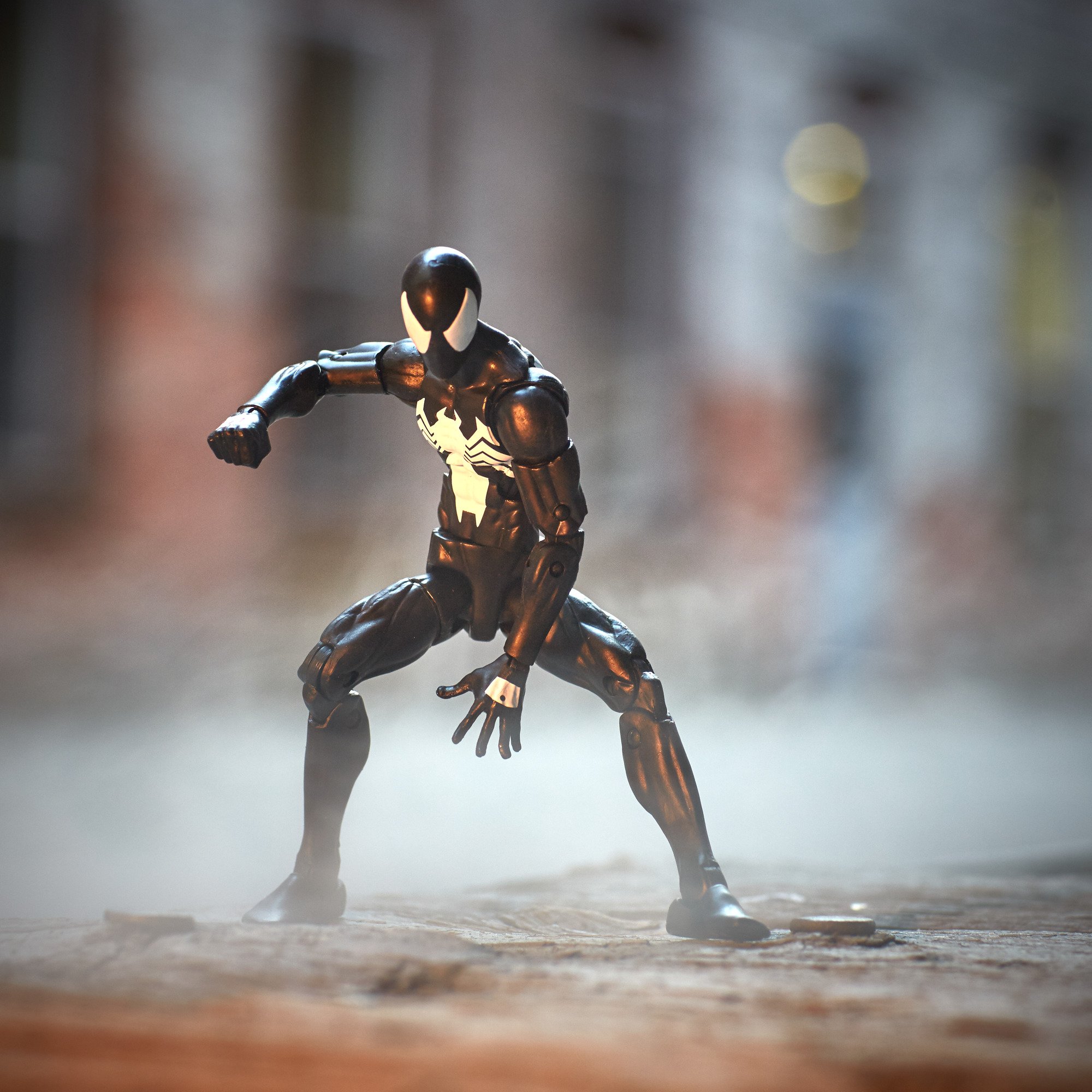 Marvel Spider-Man 6-inch Legends Series Symbiote Spider-Man Action Figure - Collectible Toy for Display & Play | Perfect for Marvel Fans & Collectors