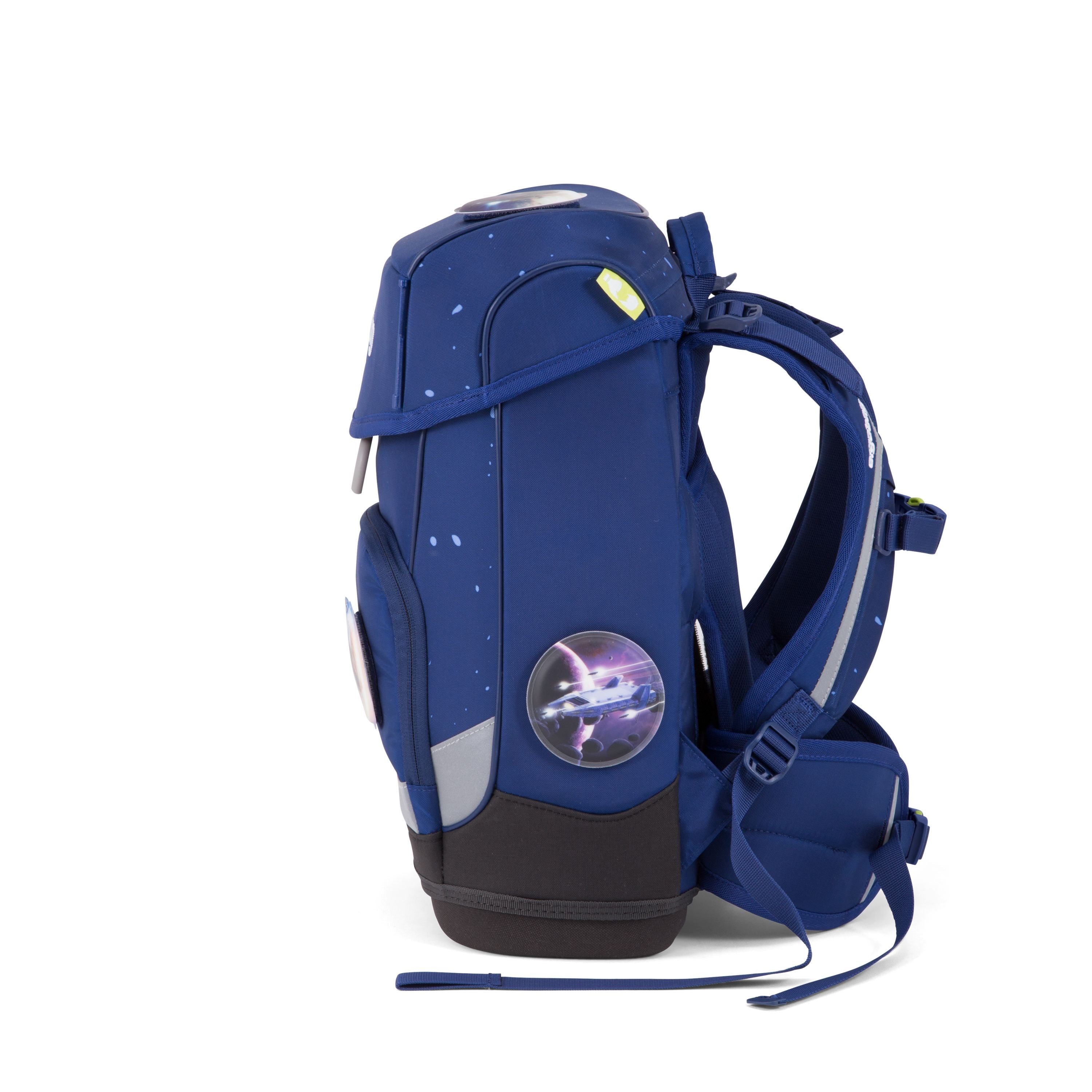Ergobag Cubo Slim Backpack for Kids - Blue Sparkles Design | Lightweight & Durable School Bag for Boys & Girls | Perfect for School, Travel & Outdoor Adventures
