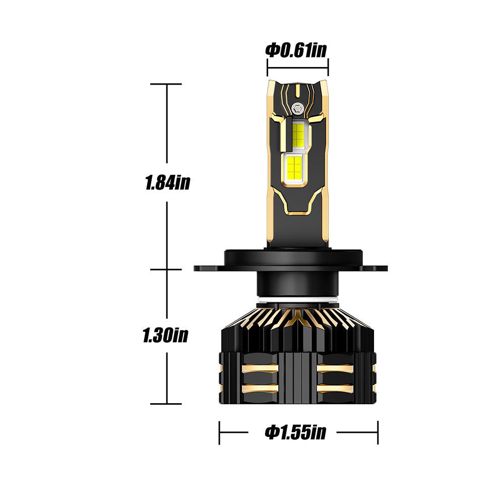 GX PRO Series 35000LM 190W LED Headlight Bulbs 6500K Cool White - High Brightness Car Headlights for Night Driving, Off-Roading & Foggy Conditions