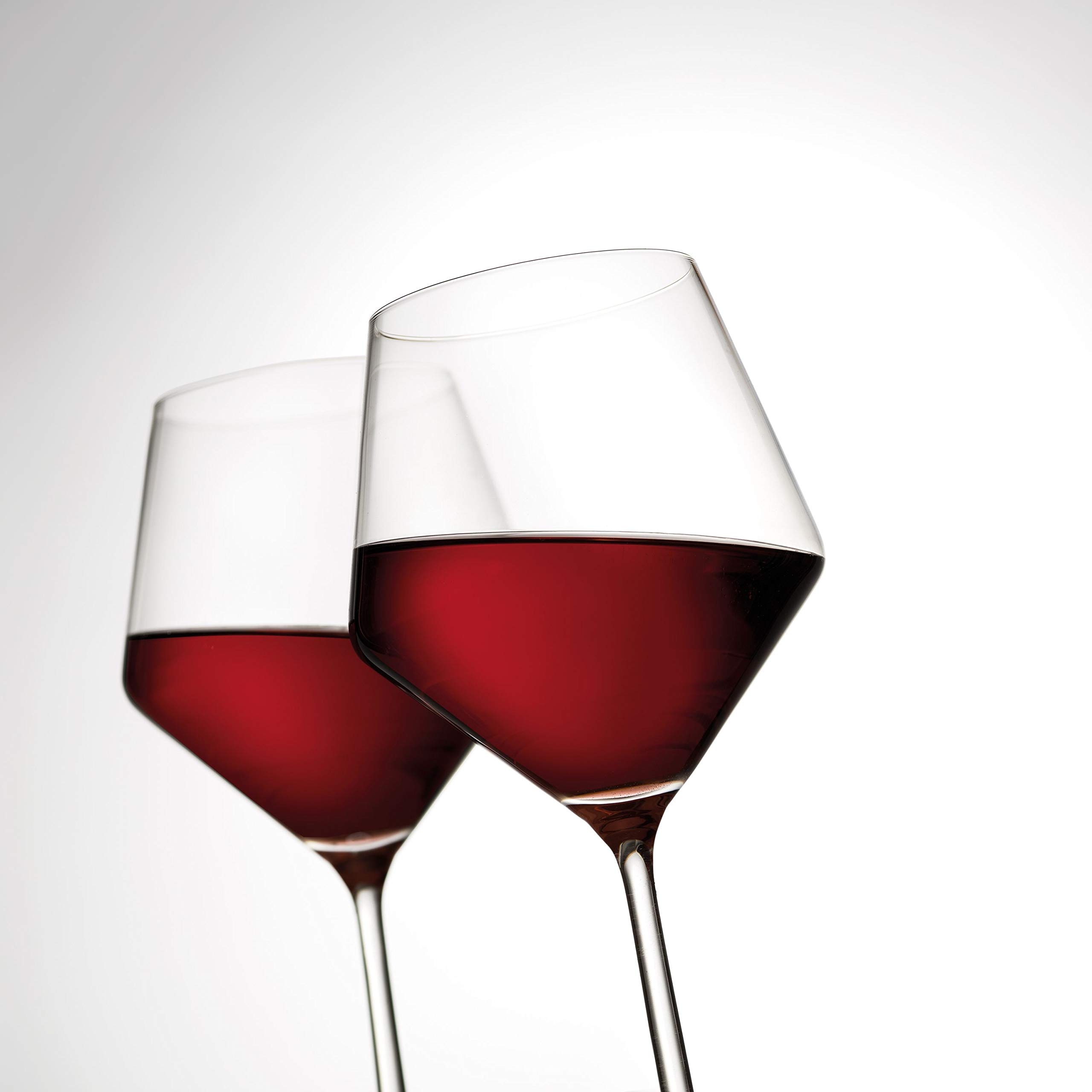 Premium Schott Zwiesel Pure Crystal Red Wine Glasses Set of 2 - 23oz Large Burgundy Wine Glasses for Cabernet & Merlot - Elegant Stemware for Dinner Parties & Romantic Evenings
