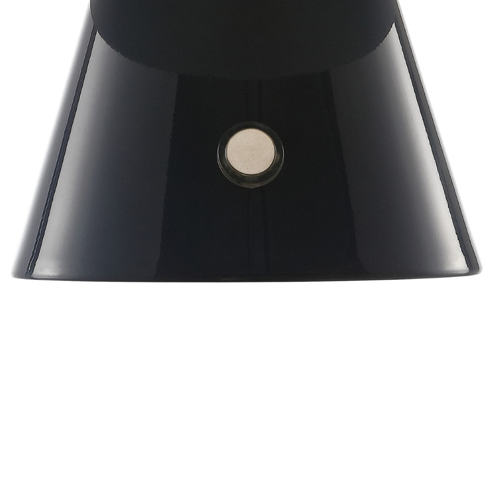 Porcini 7 Contemporary Bohemian Rechargeable Cordless Iron LED Mushroom Table Lamp - Modern Home Decor for Bedroom, Living Room & Office Lighting