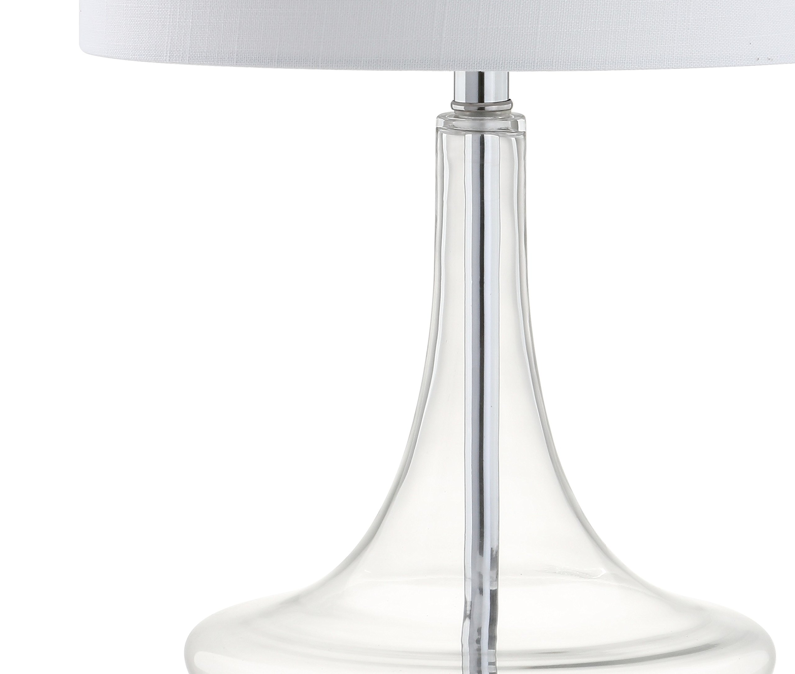 JONATHAN Y JYL1081C-SET2 Set of 2 Modern Glass Teardrop LED Table Lamps - 25.5