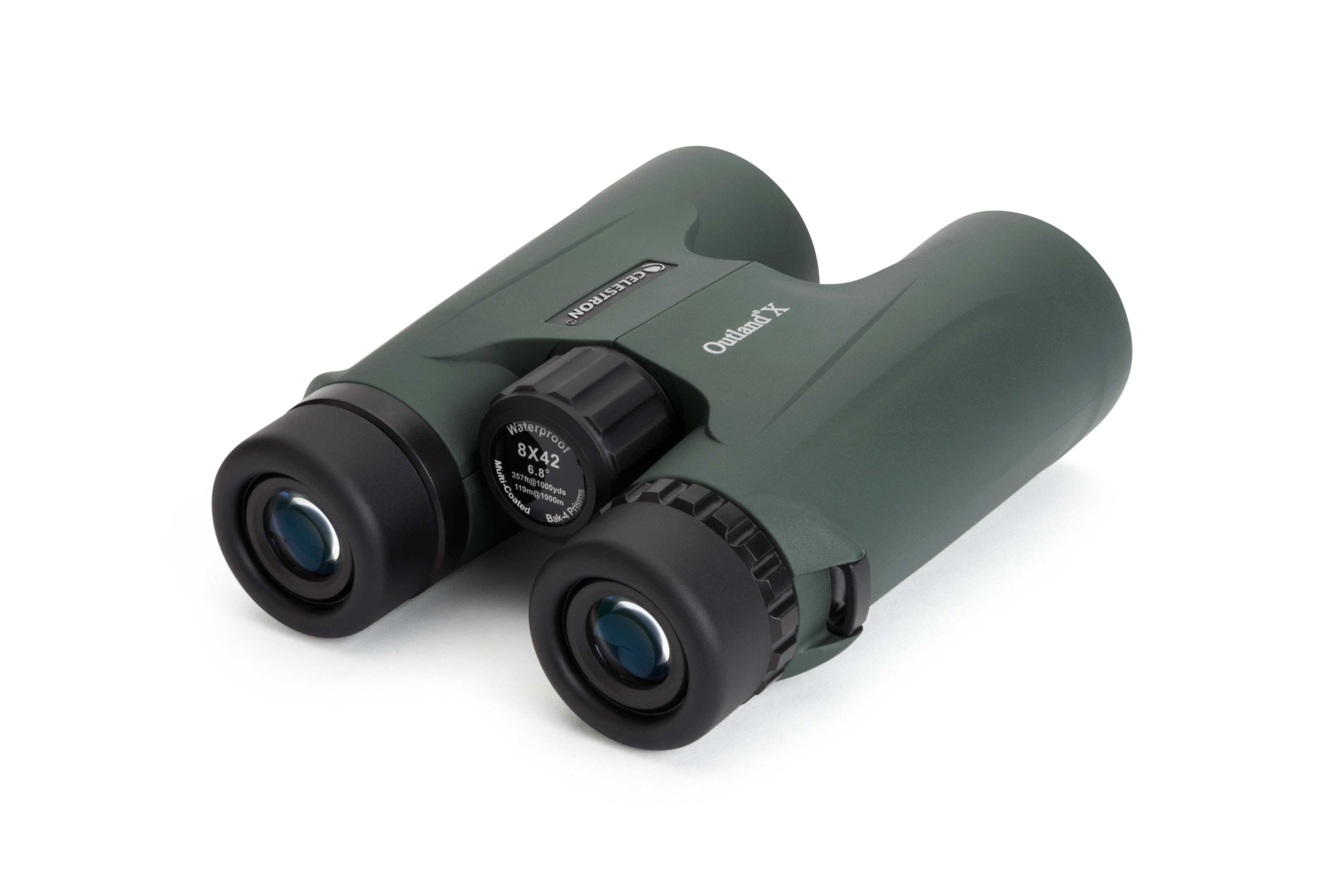 Outland X 8x42mm Roof Prism Binoculars - Green Lens for Bird Watching, Hunting & Outdoor Adventures | High Definition Optics, Waterproof & Fog Proof