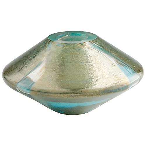 Cyan Design 07834 Stargate Vase - Small Glass Decorative Vase for Home Decor, Wedding Centerpiece, Floral Arrangement & Gift Ideas