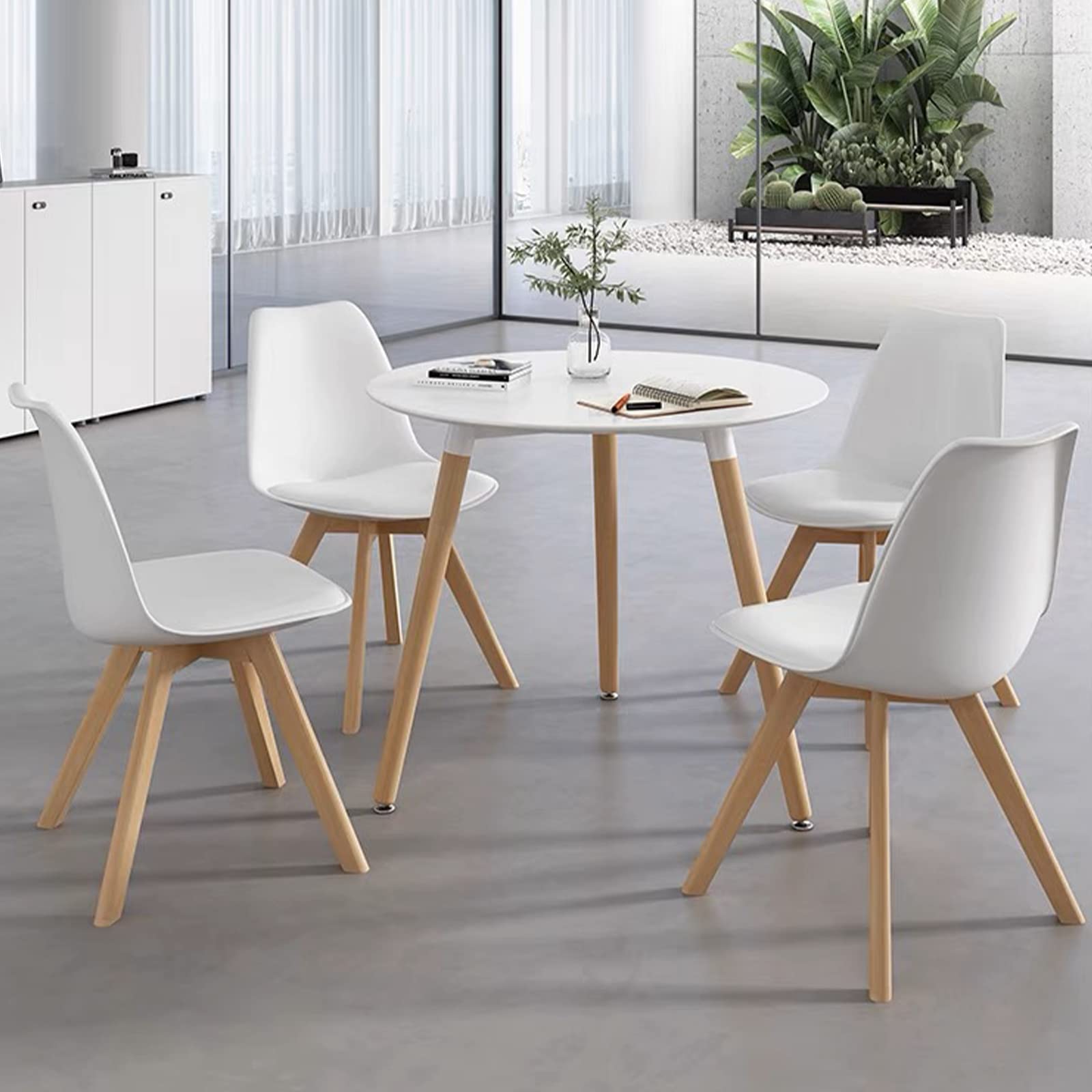 Round White Dining Table 32