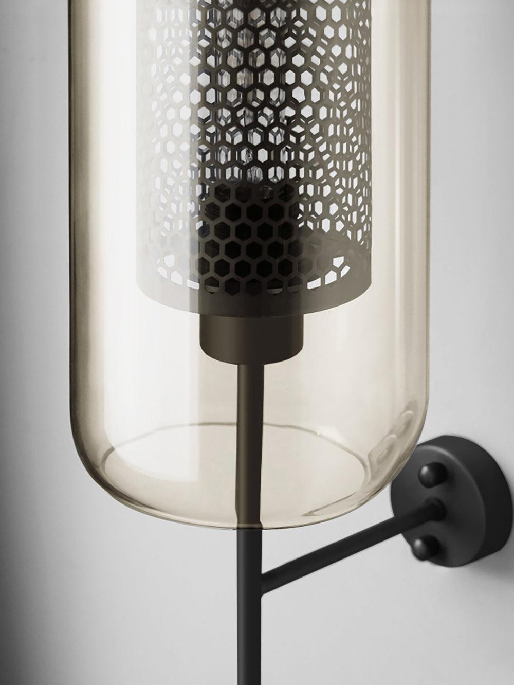 Chiswick Modern Glass Wall Light - Sleek Indoor/Outdoor Sconce for Living Room, Bedroom, Hallway & Patio Lighting