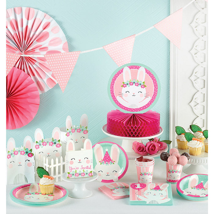 10 Pack Bulk Bunny Party Mylar Balloons - Easter Decorations, Baby Shower, Birthday Party Decor, Spring Celebration Balloons for Indoor Outdoor Events