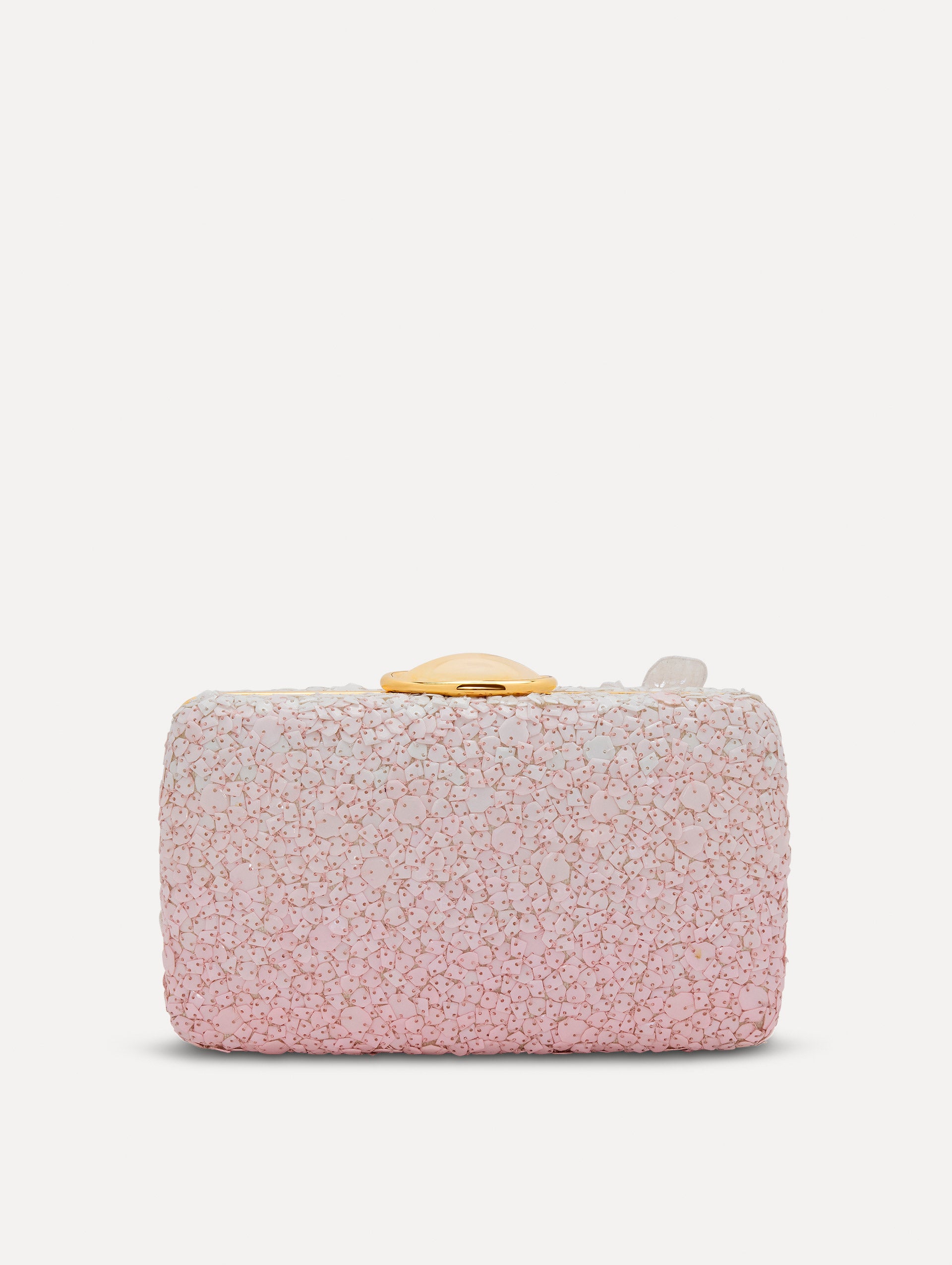 Cherry Blossom Sequin Clutch Bag for Women - Elegant Evening Party Purse with Rhinestone Decorations - Perfect for Weddings, Prom, and Special Occasions
