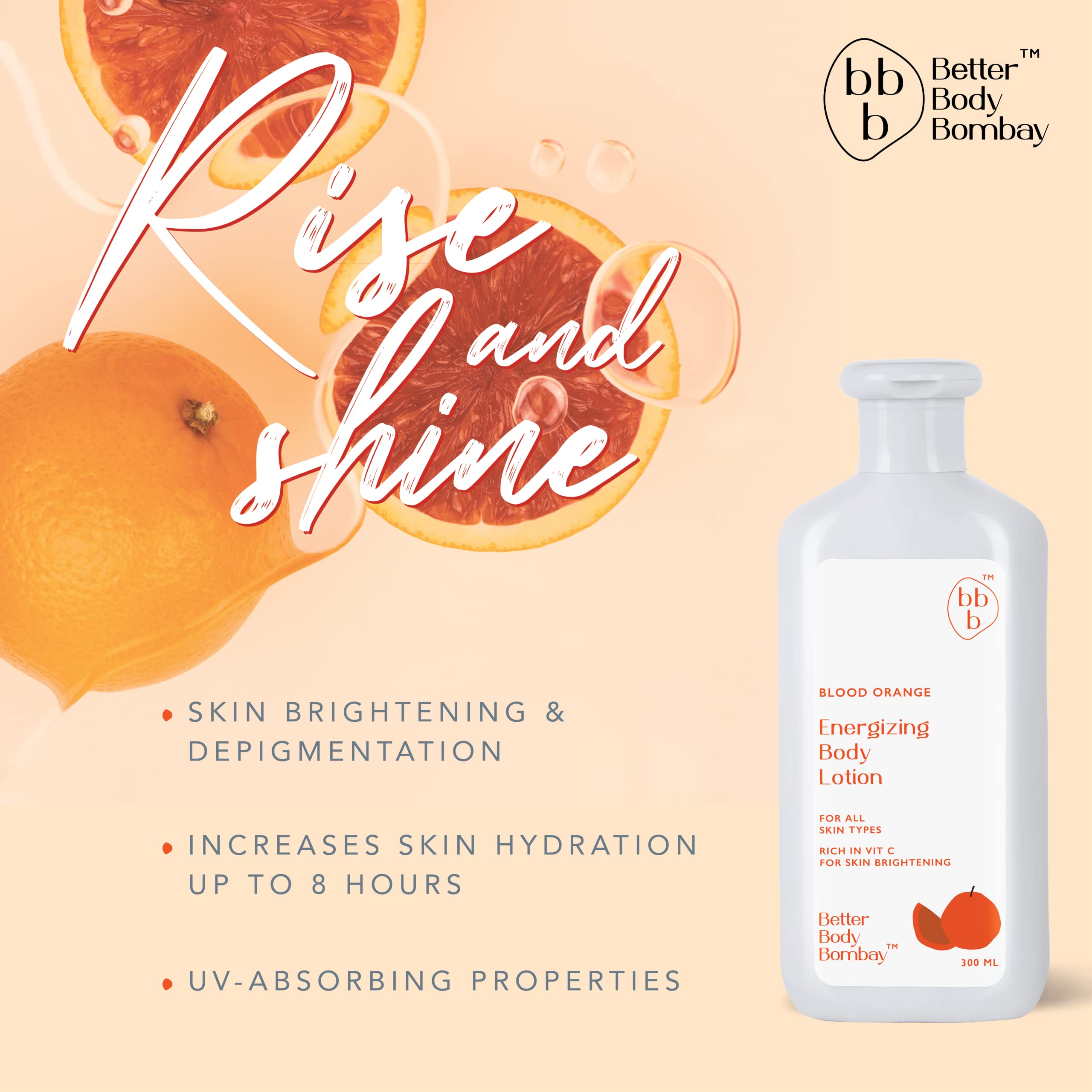 BBB Better Body Bombay Blood Orange Energizing & Lavender Chamomile Calming Body Lotion Duo - Hydrating Moisturizer for All Skin Types | Perfect for Daily Use, Gift Sets & Spa Relaxation