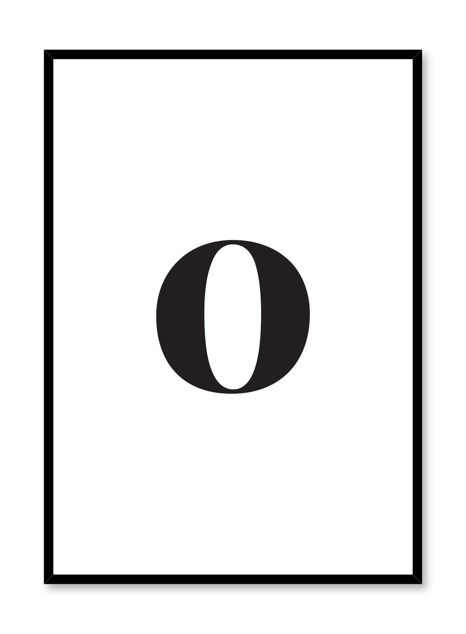 Lowercase Letter O Poster - Educational Alphabet Wall Art for Kids' Rooms & Classrooms - Perfect for Early Learning & Homeschooling Decor
