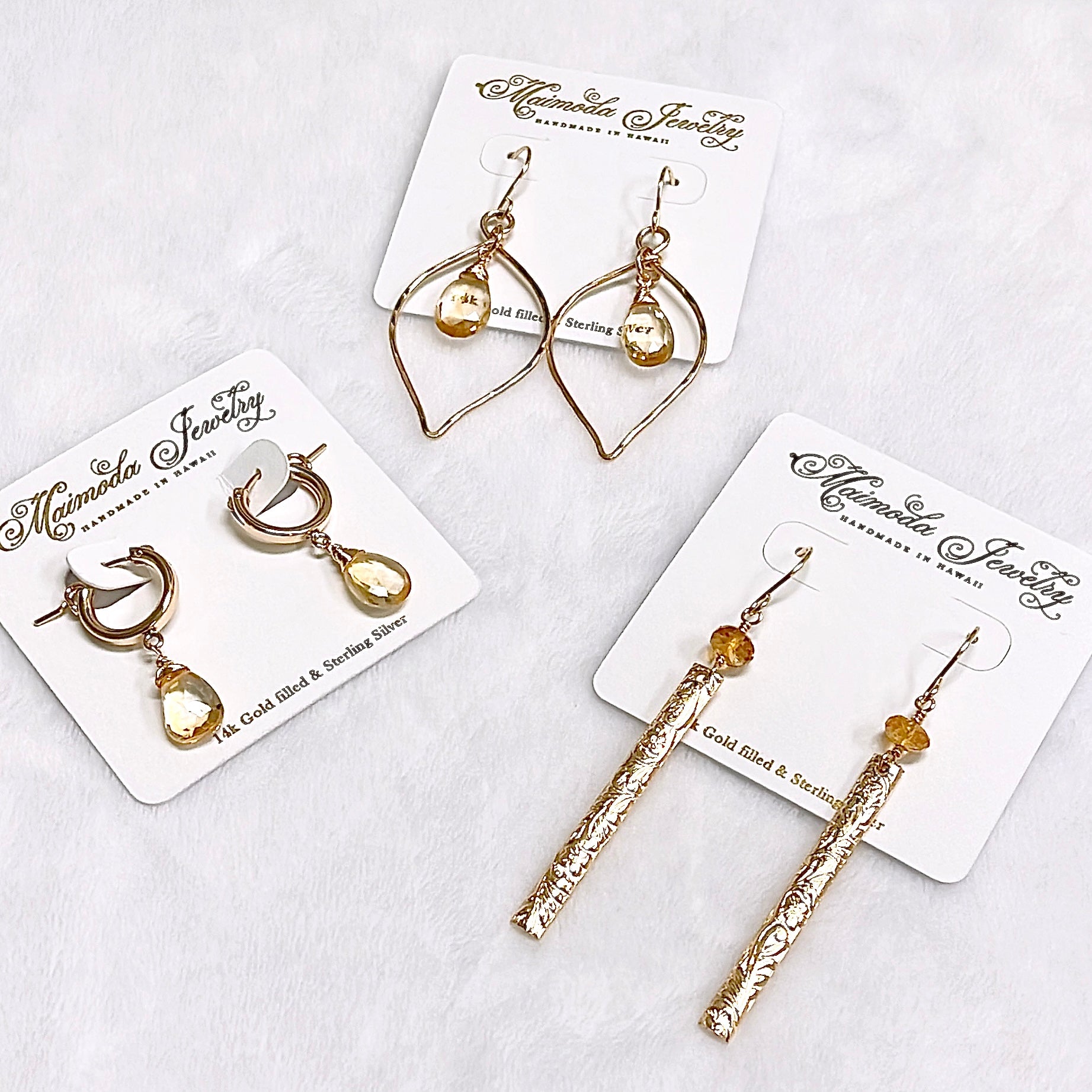 Gabi Citrine Earrings (E625) - Elegant Gemstone Jewelry for Women, Perfect for Parties, Weddings & Everyday Wear