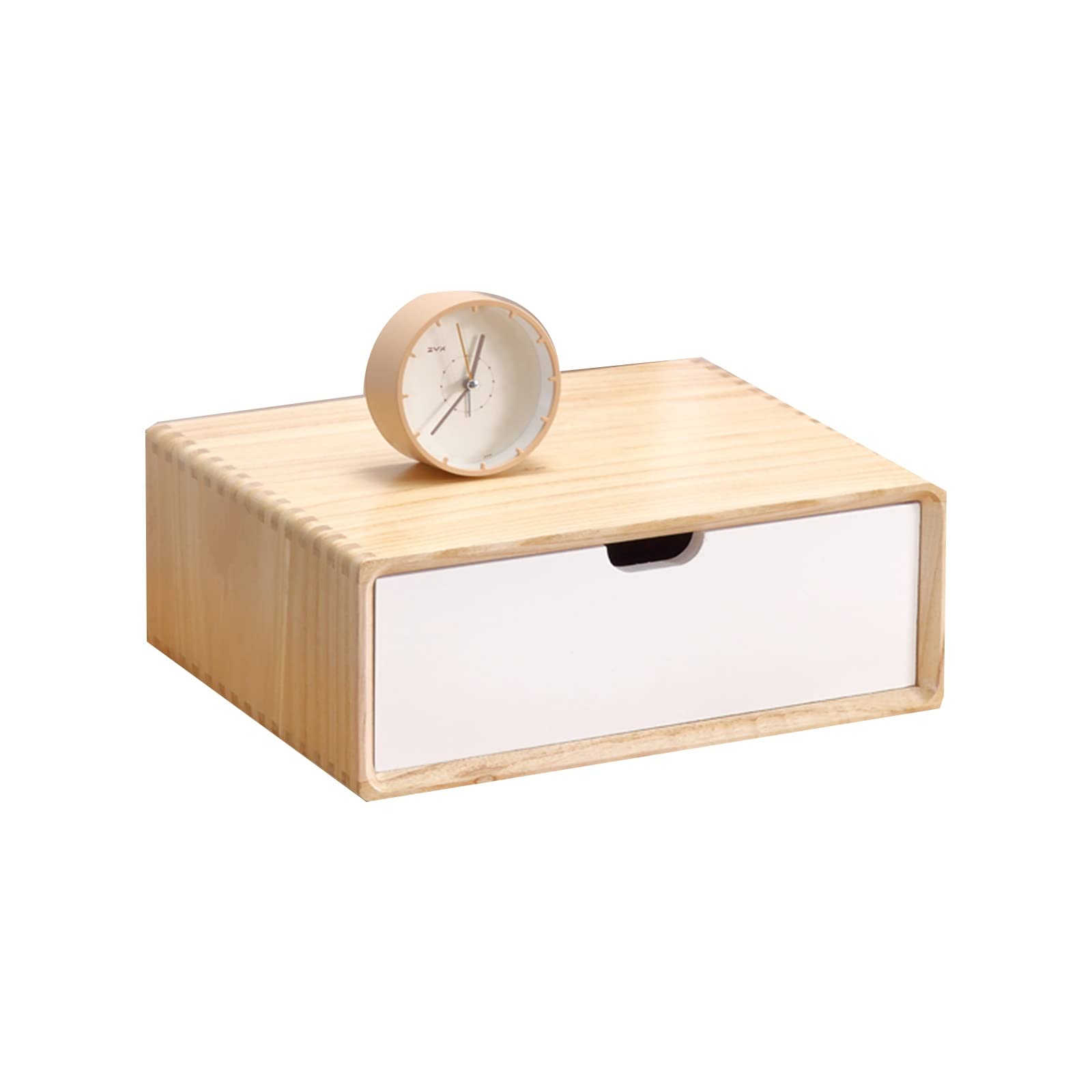 FPIGSHS Solid Wood Multi-Layer Drawer Storage Box - Flat File Cabinet for A4 Documents - Home & Office Desktop Organizer (1 Drawer, Color D) - Perfect for Storing Artwork, Office Files, and Craft Supplies