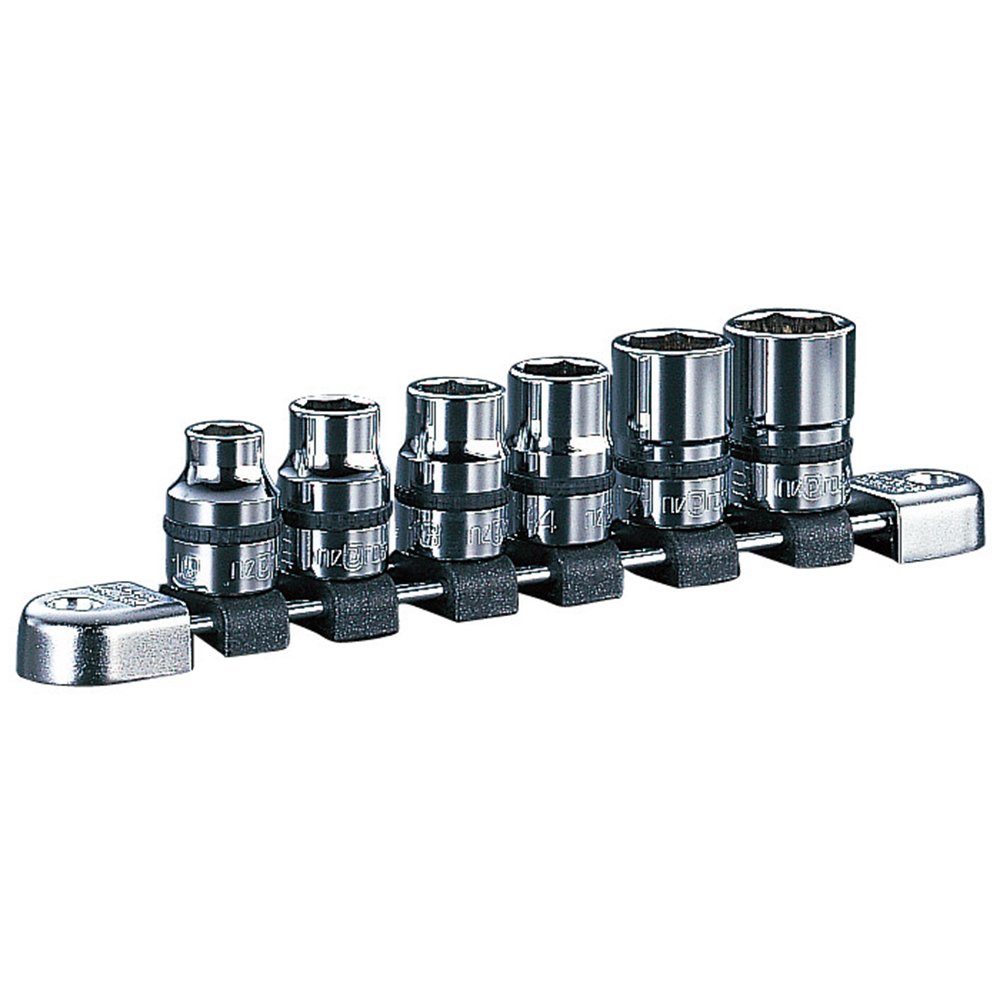 KTC Neplos NTB406A 6-Piece Socket Set - 0.5 Inch (12.7mm) Insertion Angle - Professional Grade Tool Kit for Automotive Repair & DIY Projects