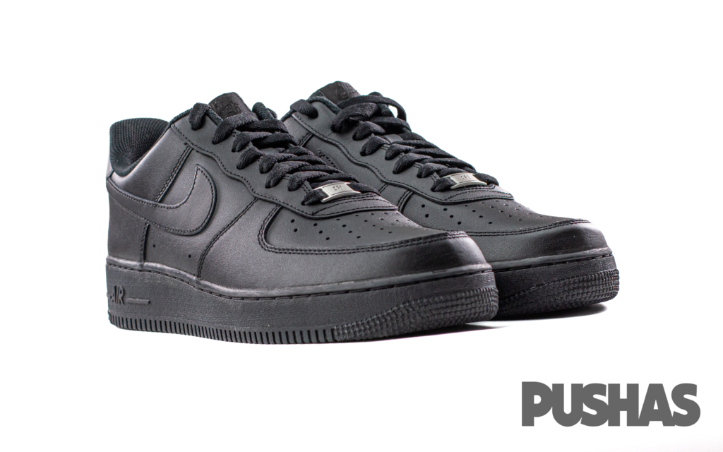 Nike Air Force 1 Low '07 Black Black Sneakers (2022) - Men's Basketball Shoes for Casual Wear & Street Style