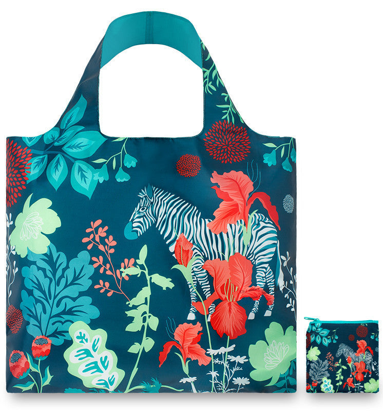 LOQI Eco-Friendly Tote Bag - FOREST Collection by Cristina Caramida | Reusable Shopping Bag for Groceries, Beach & Daily Use