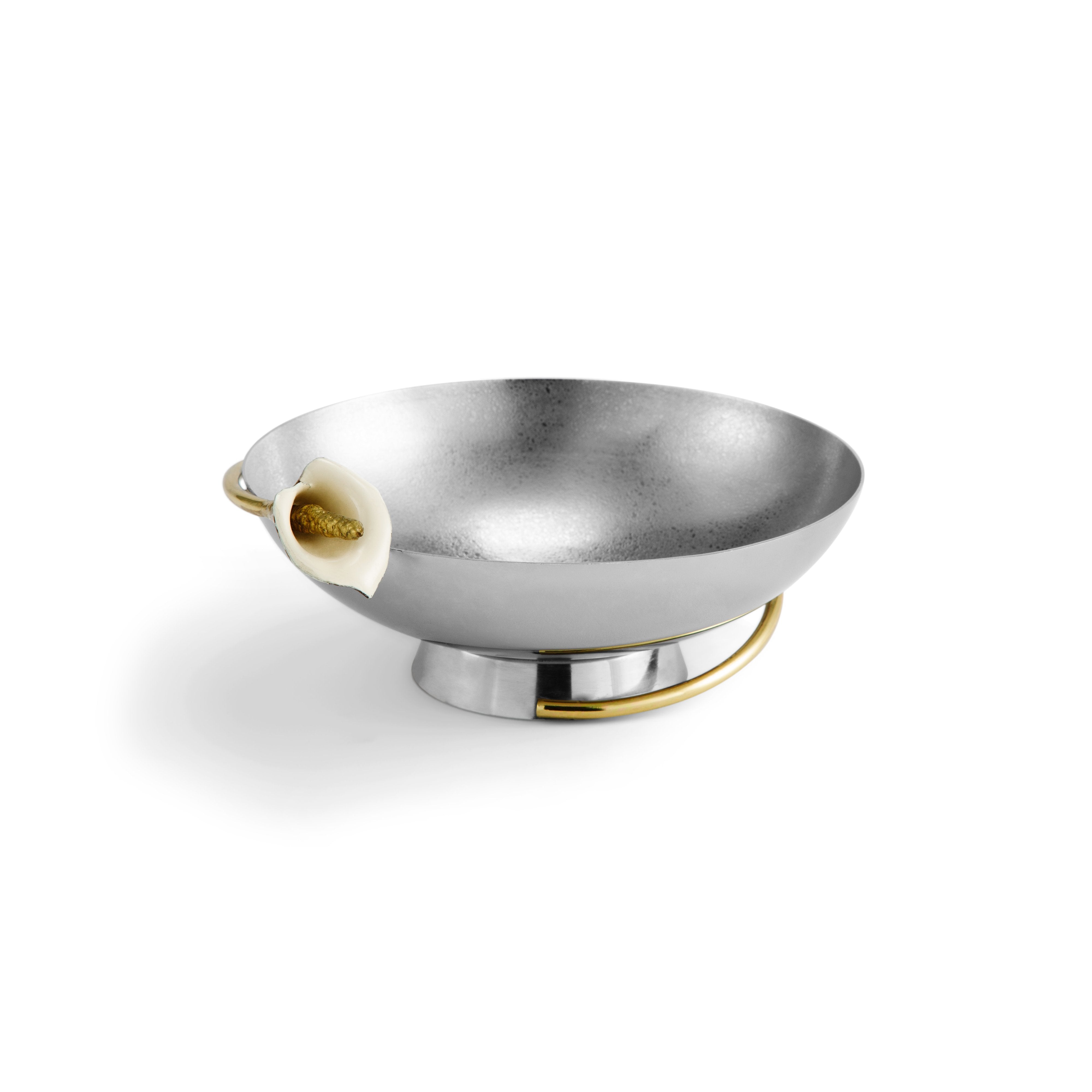 Elegant Calla Lily Nut Dish - Ceramic Candy Bowl for Parties, Weddings & Home Decor - Perfect for Snacks, Nuts, and Treats