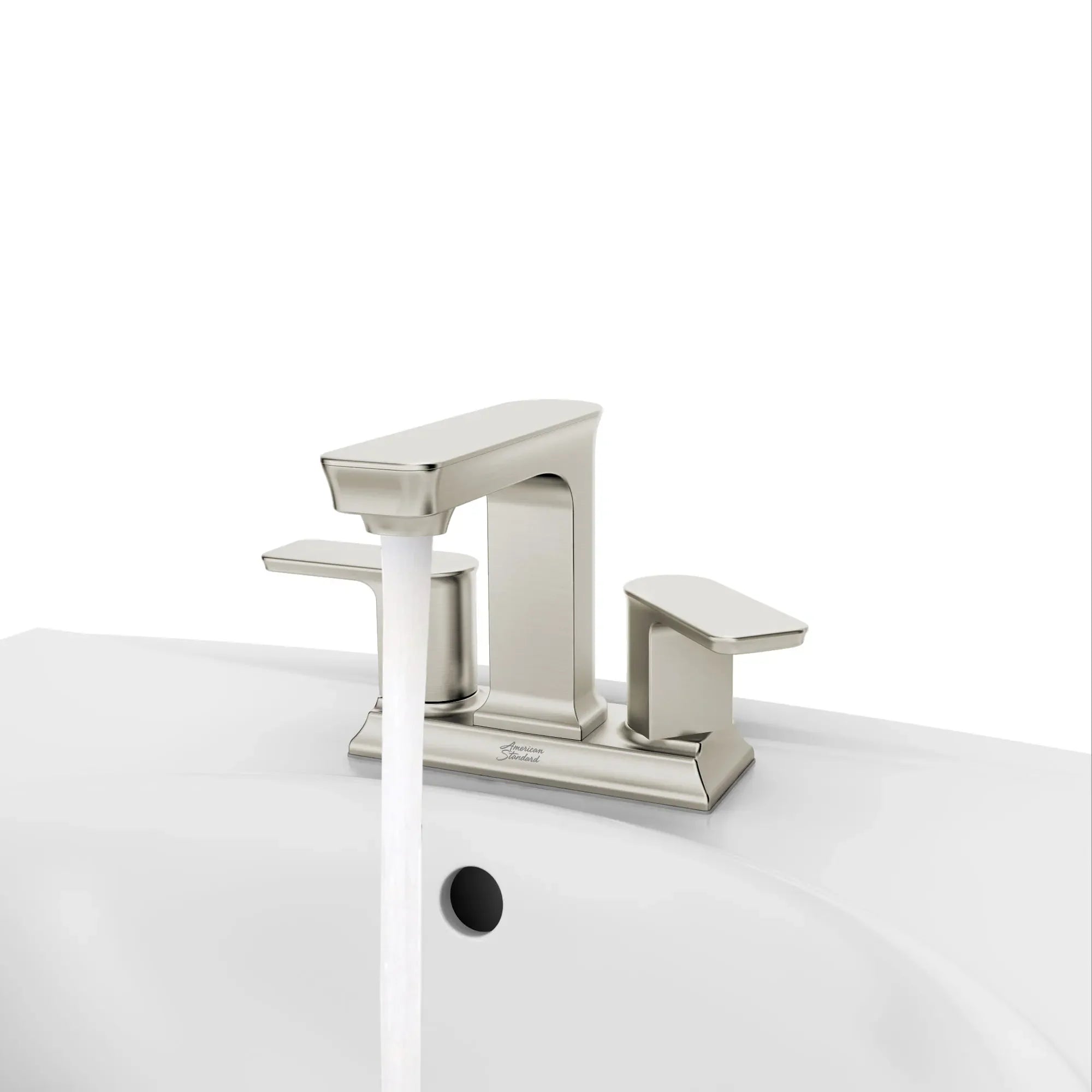 Forsey® 4 Inch Centerset 2 Handle Bathroom Faucet - 1.2 GPM/4.5 LPM Water-Saving Design with Lever Handles - Perfect for Bathroom Vanity Sink and Powder Room Installation
