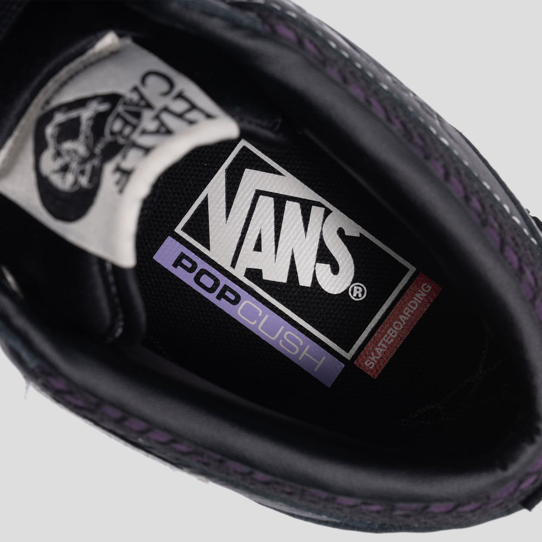VANS X Passport Skate Half Cab Shoes - Black/Night Suede Skateboarding Sneakers for Men & Women | Perfect for Streetwear, Skateboarding & Casual Wear