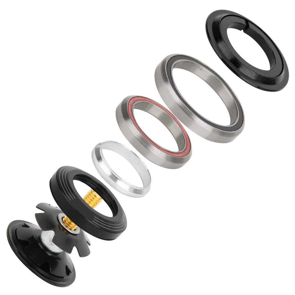 Drfeify Aluminum Headset for 42mm-52mm Mountain Bike Forks | Tapered Straight Tube Headset Top Expander | Perfect for Mountain & Road Cycling Adventures