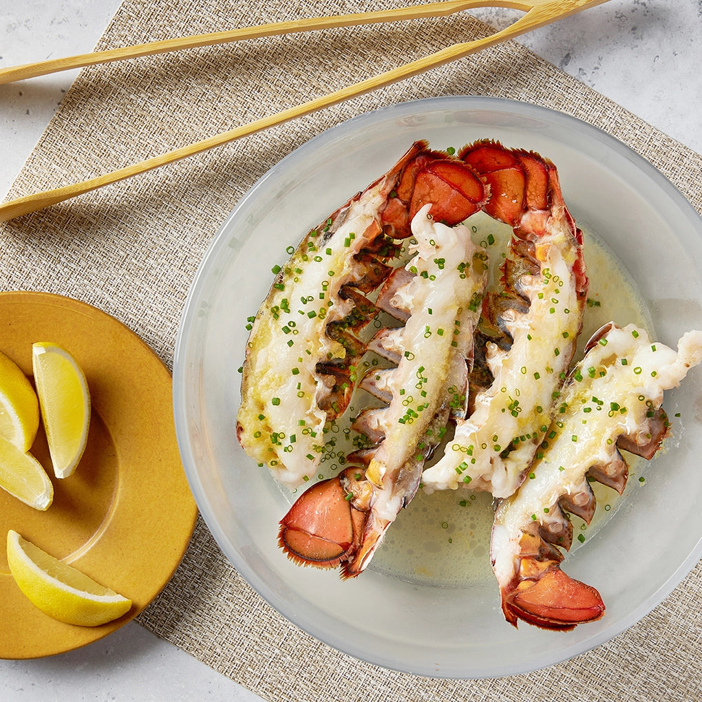 Garlic Butter Lobster Tails - Fresh Frozen Seafood Delicacy for Gourmet Cooking, Dinner Parties & Special Occasions