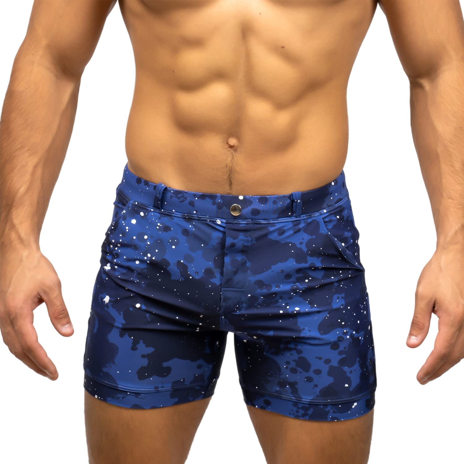 Taddlee Men's Swimwear - Quick Dry Swim Trunks with Pockets, Square Cut Boardshorts for Swimming, Beach & Pool Activities
