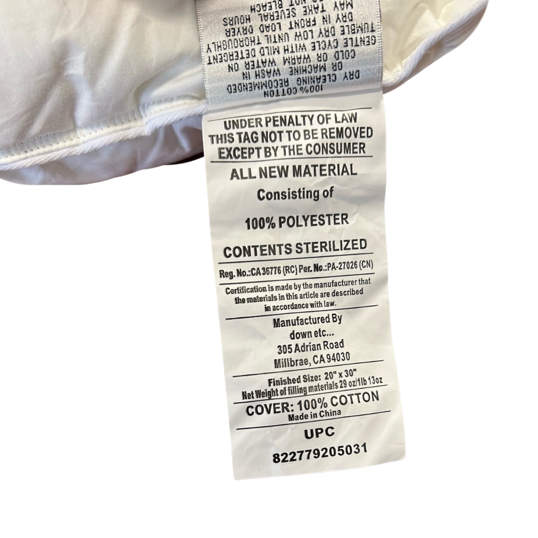 Premium Down & Feather Fairfax Pillow - Luxury Hotel Quality for Ultimate Comfort & Support | Perfect for Side Sleepers, Back Pain Relief & Spa-Like Relaxation at Home