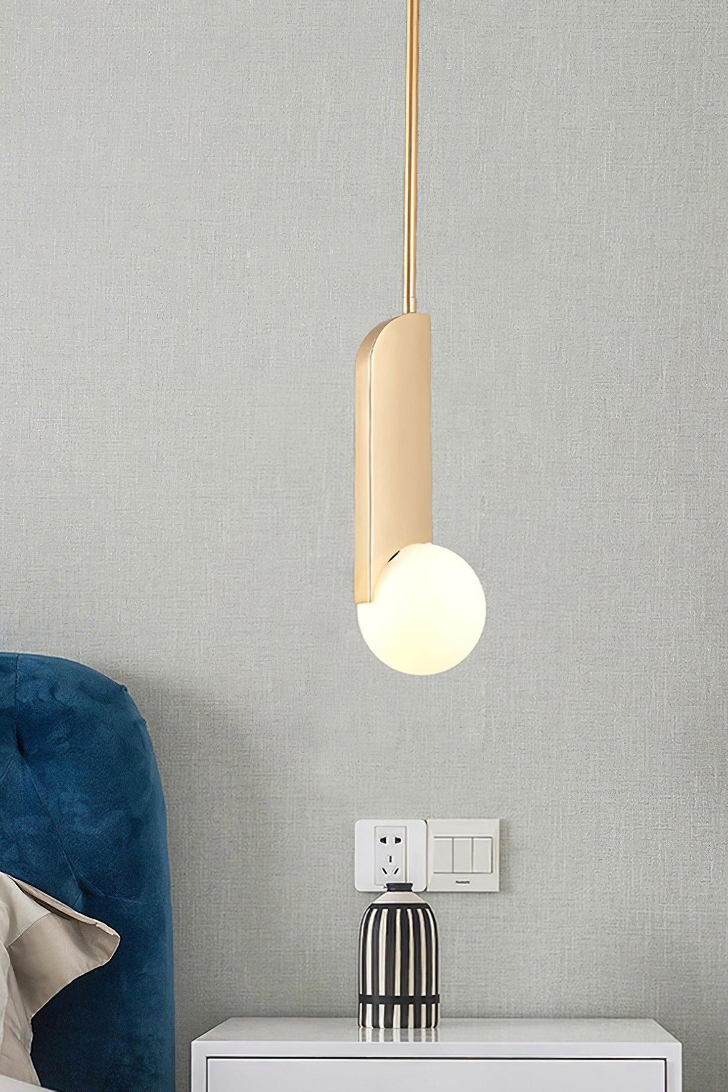 Modern Bower Pendant Lamp - Sleek Hanging Light Fixture for Dining Room, Kitchen Island & Bedroom Decor | Energy Efficient LED Lighting for Home & Office
