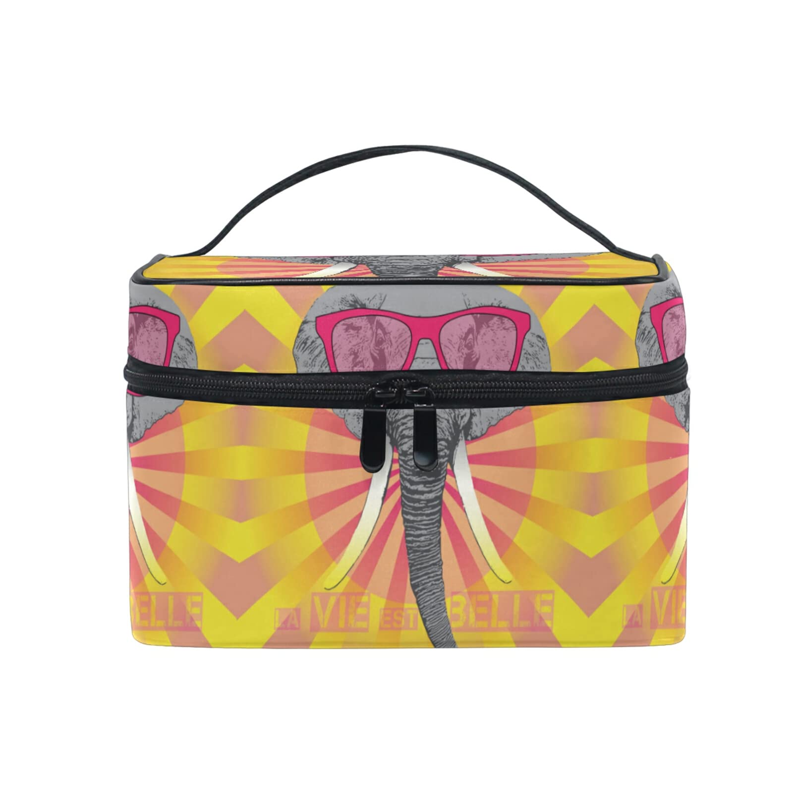 Adorable Cartoon Elephant Makeup Bag for Women - Waterproof Cosmetic Organizer & Travel Toiletry Case - Perfect for Travel, Gym, and Daily Essentials Storage
