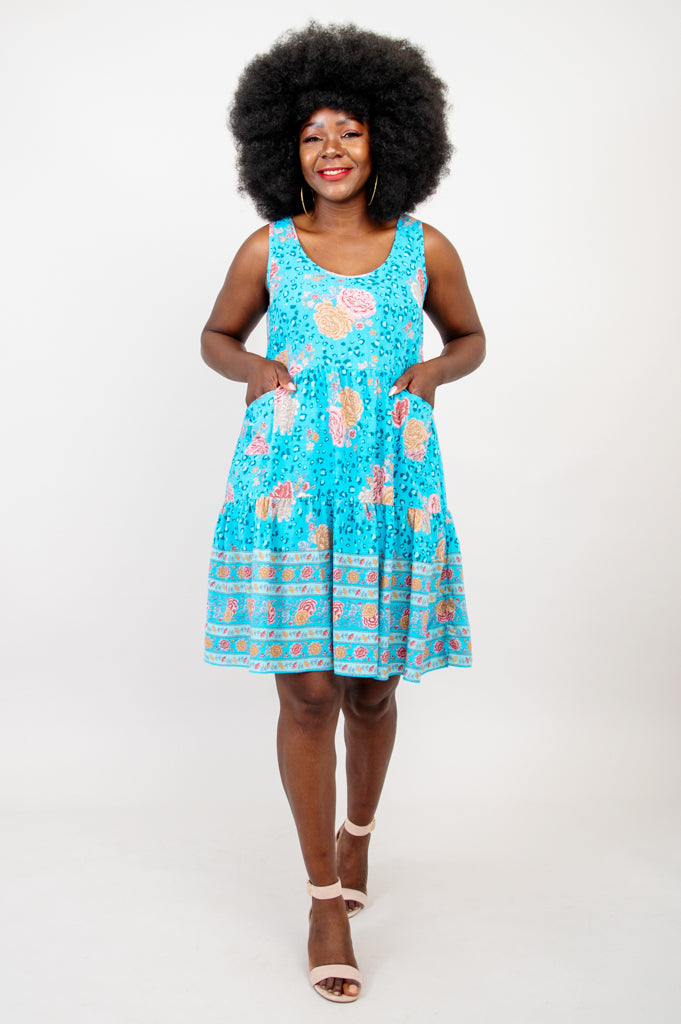 Kaya Dress - Coralie Floral Summer Dress for Women | Perfect for Beach Vacations, Weddings & Casual Outings