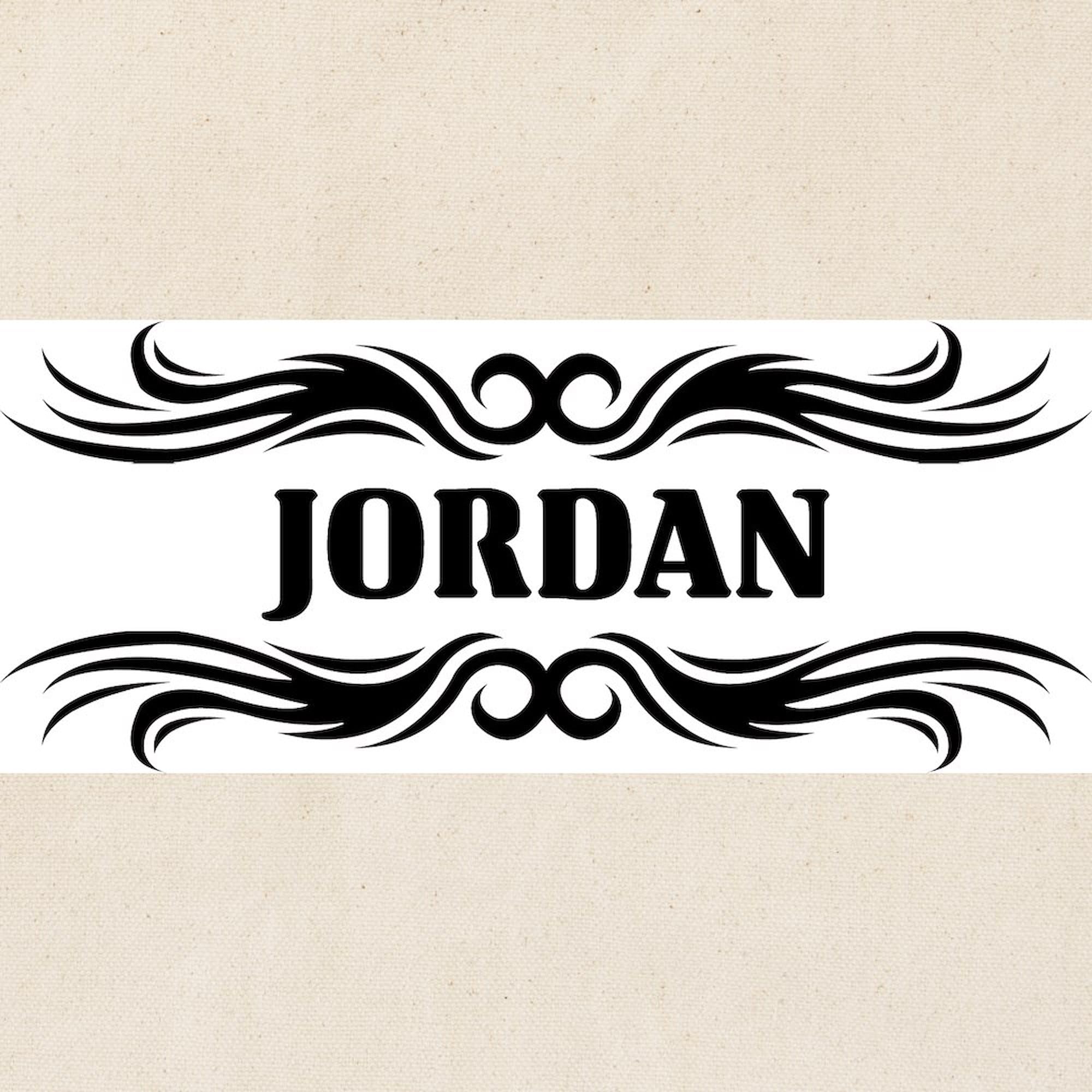 Tribal Jordan Tote Bag - Natural Canvas Reusable Shopping Bag for Women & Men - Eco-Friendly Grocery Tote for Beach, Gym, Work & Travel