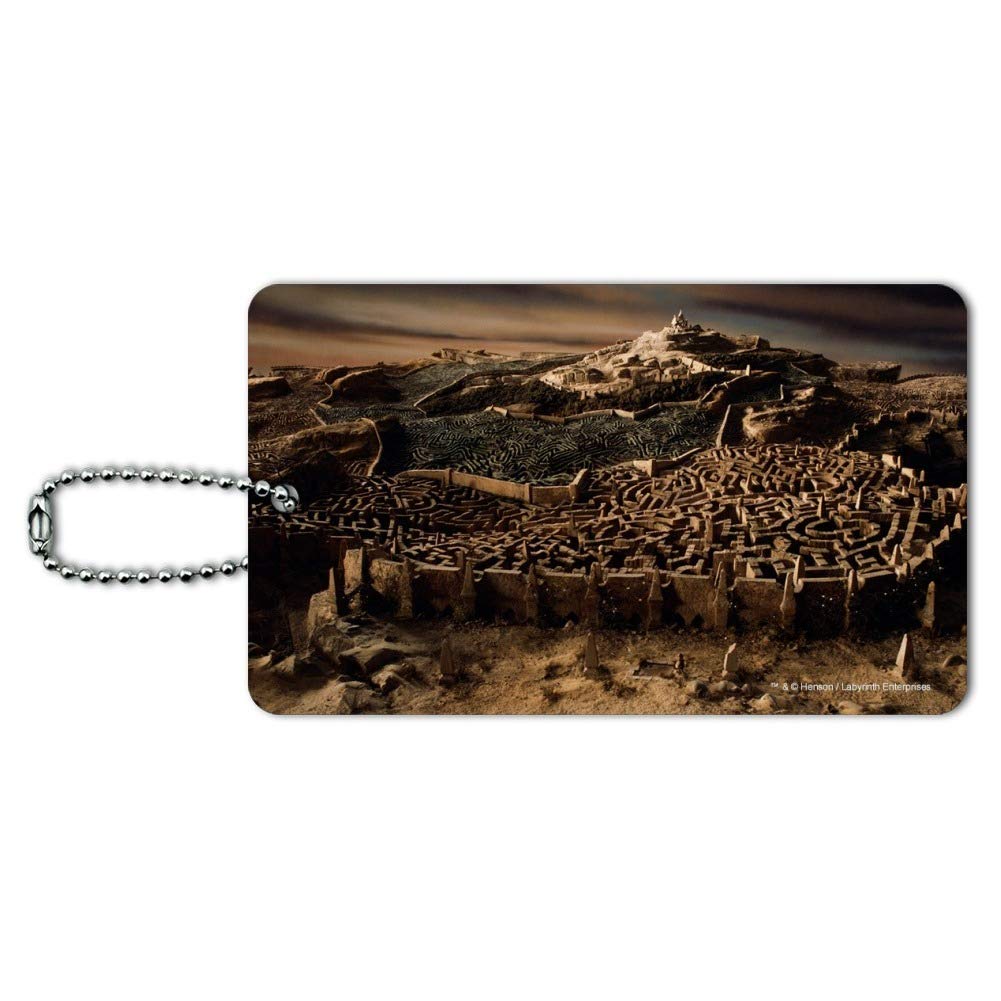Labyrinth Hedge Maze Goblin City Themed Luggage Tag - Unique Carry-On Suitcase ID Tag for Travel Accessories | Perfect for Fantasy Lovers & Movie Fans