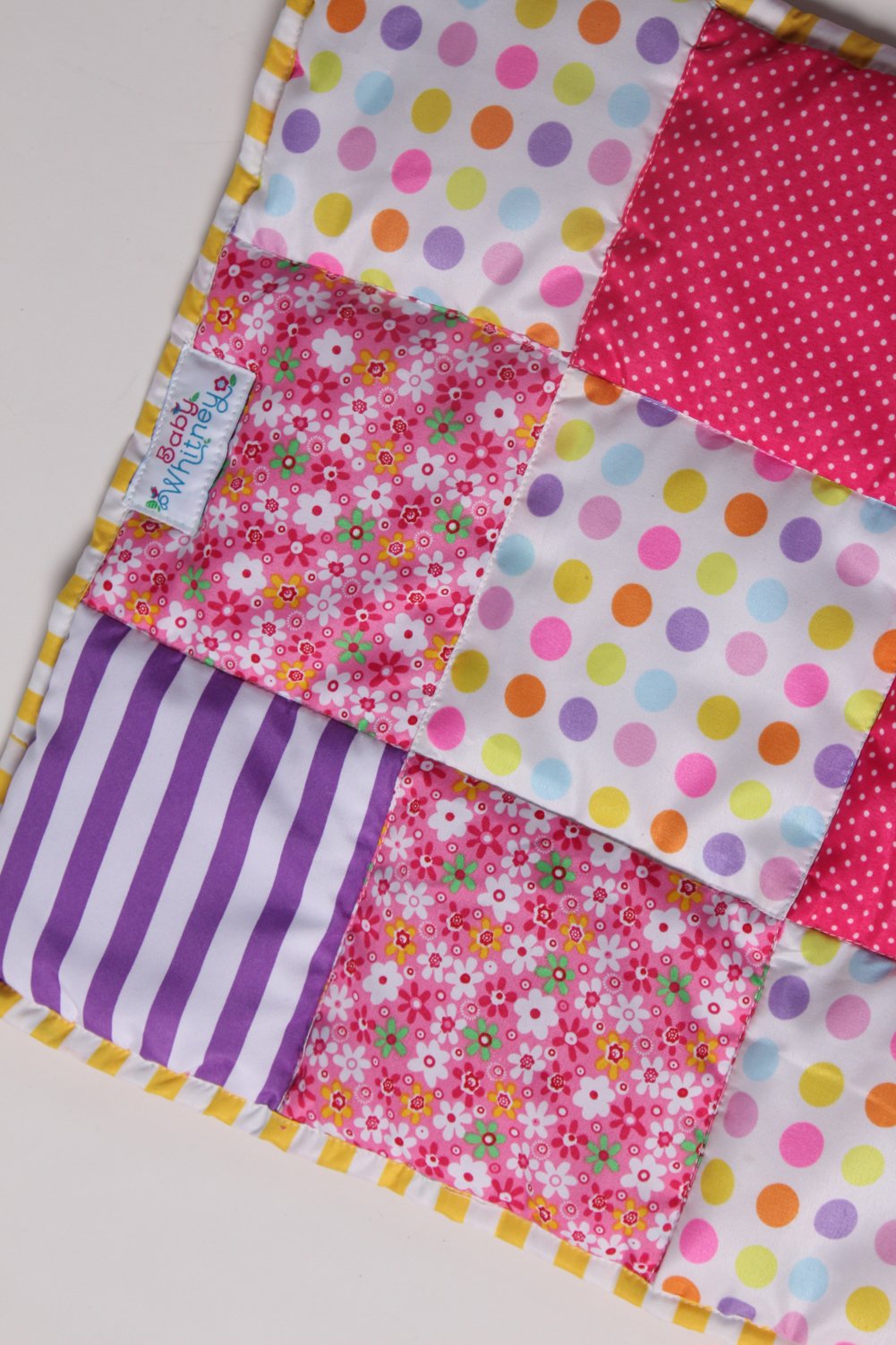 Baby Whitney Patchwork Quilt & Pillow Set for American Girl Dolls | Soft Doll Bedding with Matching Blanket & Cushion | Perfect for Dollhouse Play, Nursery Decor & Gift Giving