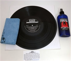 Phoenix Record Cleaning System for Vinyl Records - 8 oz Vinyl Cleaner Solution | Professional LP Cleaning Kit for Turntables & Vinyl Collections