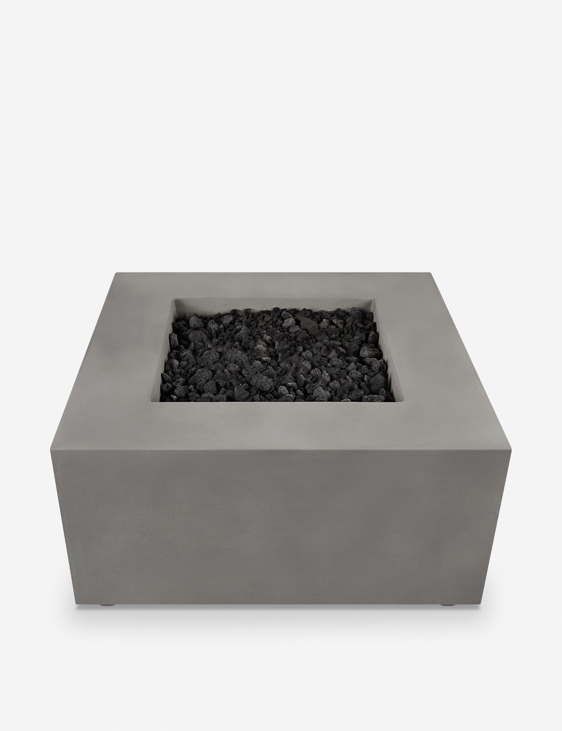 Auberon Outdoor Fire Pit Table - Modern Patio Heater with Lava Rocks for Backyard, Garden, Deck - Perfect for Camping, BBQ Parties & Relaxing Evenings