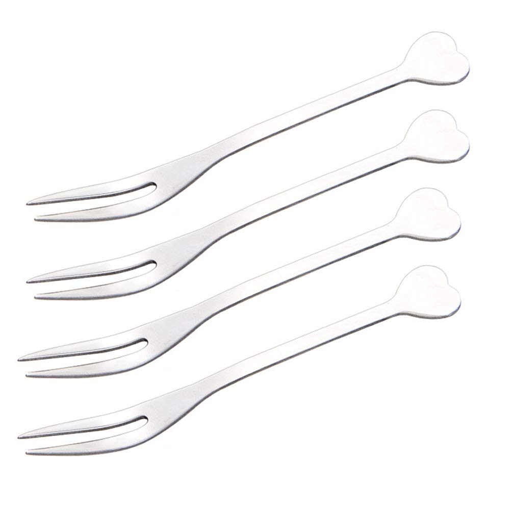 20-Piece Stainless Steel Fruit Forks & Picks Set - Reusable Party Appetizer Skewers for Cheese, Desserts, and Cocktails