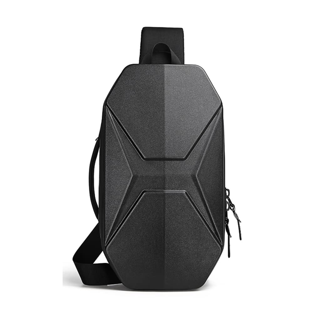 OZUKO Waterproof Sling Backpack - Hard Shell Crossbody Shoulder Bag for Men & Women | Lightweight Travel Sling Bag with Adjustable Strap | Perfect for Hiking, Commuting & Outdoor Adventures