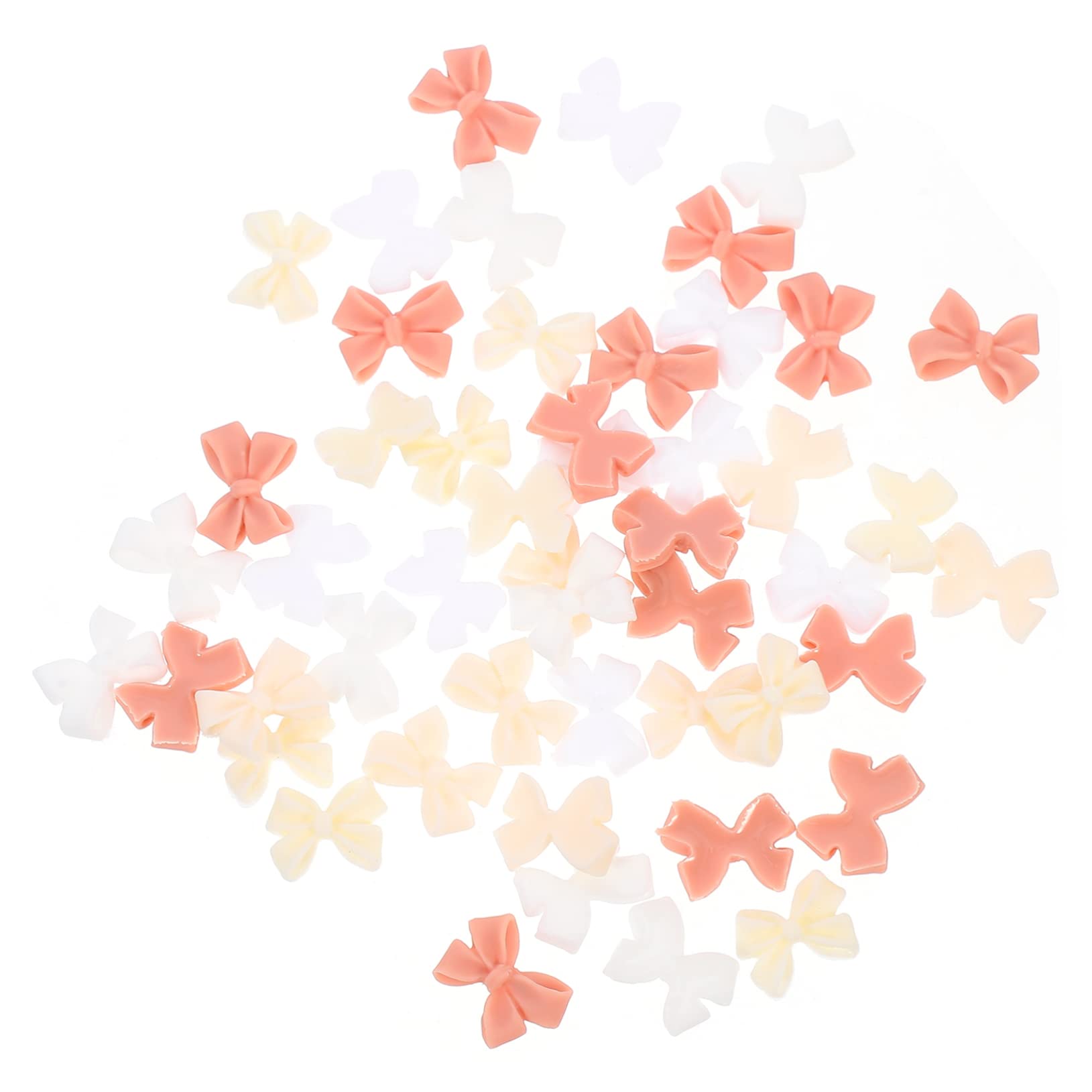 FOMIYES 100pcs Resin Nail Bows for Nail Art - Perfect for DIY Manicures & Nail Decoration