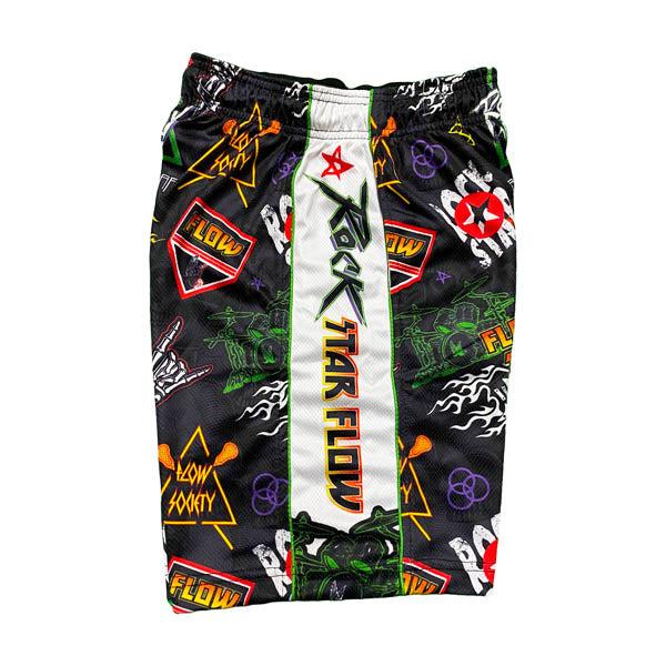 Boys Rock & Roll Flow Shorts - Trendy Graphic Print Casual Shorts for Kids | Perfect for Summer, Skateboarding & Music Festivals