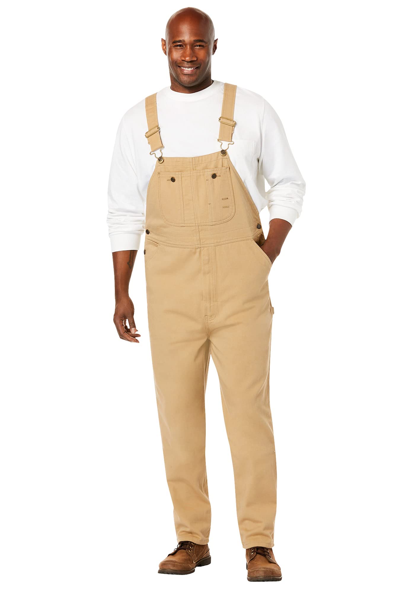 KingSize Men's Big & Tall Denim Overalls - Durable Workwear for Farming, Construction & Outdoor Activities | Boulder Creek Collection