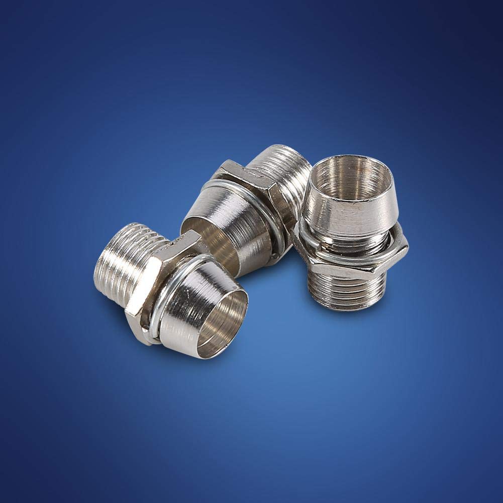 50pcs Silver 5mm LED Holders - Galvanized Aluminum Lamp Panel Mount with 0.3