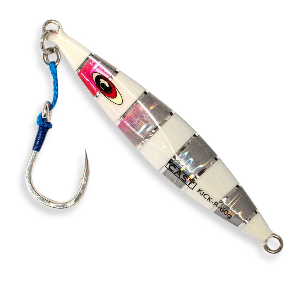 Slow Pitch Jig Casting Lure 60g - Premium Saltwater Fishing Bait for Bass, Snapper & Grouper - Ideal for Deep Sea & Offshore Angling