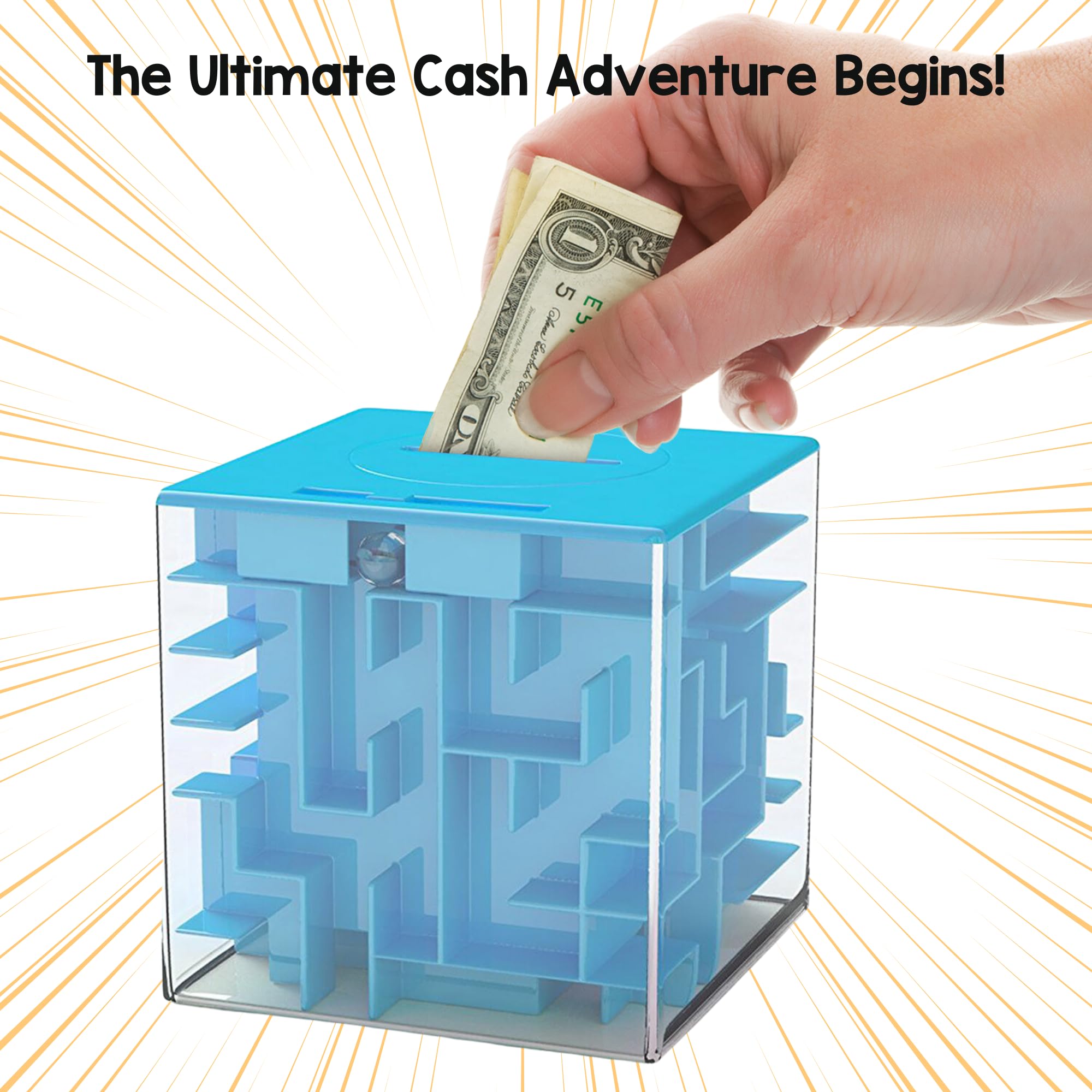 Money Gift Box Puzzle - Fun & Challenging Mystery Cash Box for Adults & Kids, Well-Crafted Money Maze Puzzle Gift Box for Birthdays & Parties | Perfect for Gifting Cash in Creative Way at Celebrations & Special Occasions