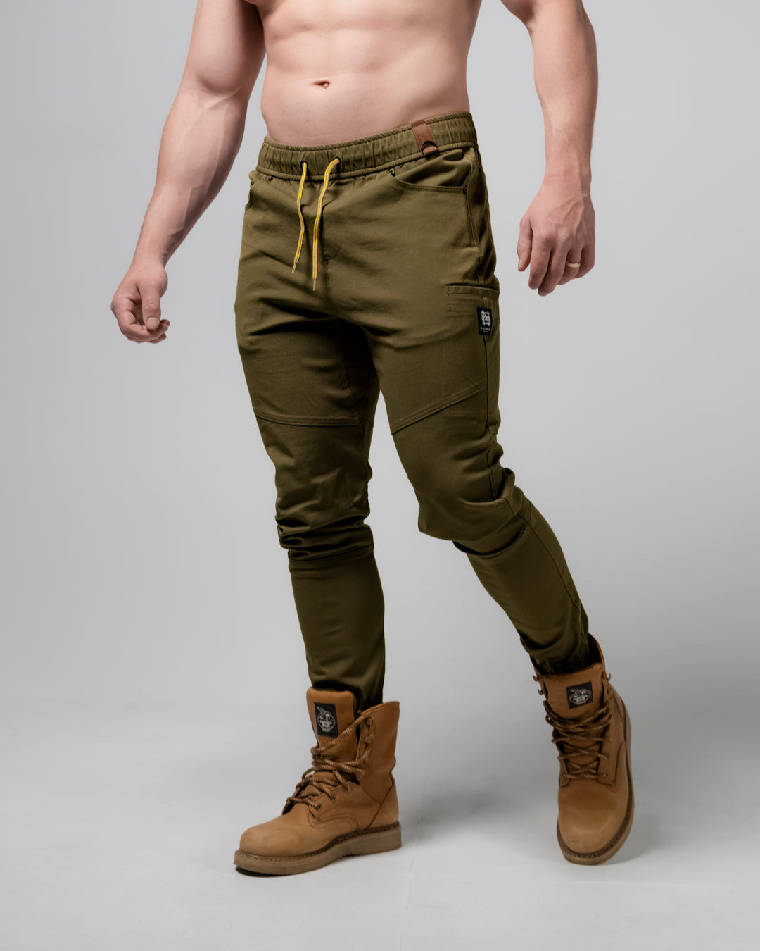 GOAT JOGGER Men's Running Shoes - Lightweight Olive Green Athletic Sneakers for Jogging, Gym Workouts & Outdoor Activities