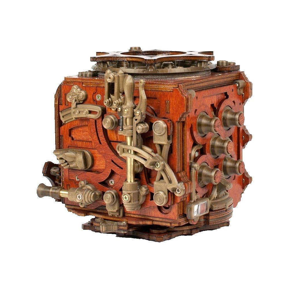 Mechanical 3D Puzzle for Adults - Brain Teaser Puzzle Box - 541 Piece Mecanigma Medium Difficulty - Perfect for Stress Relief & Home Office Decor