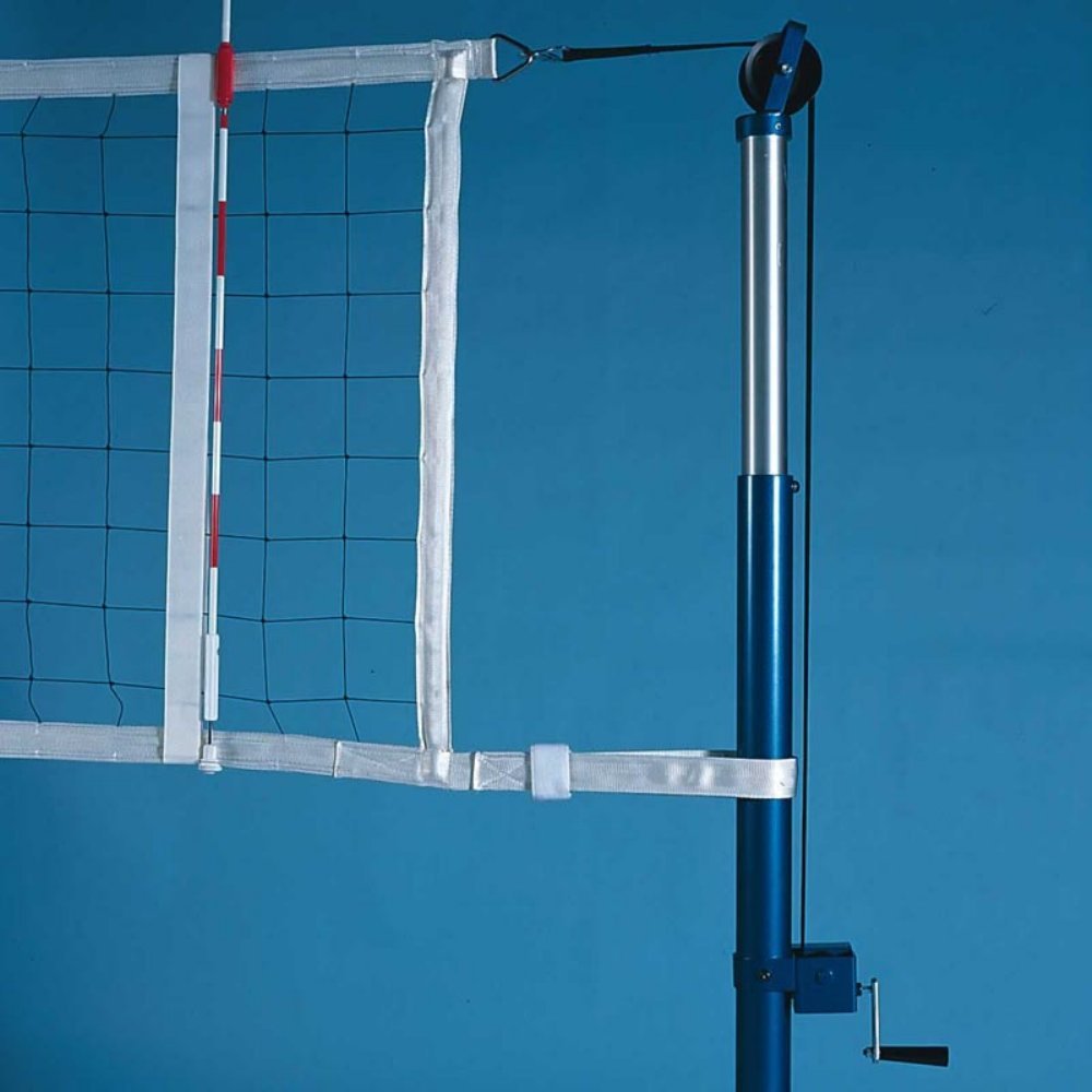 Jaypro Sports Collegiate Steel Cable Basketball Net - Heavy Duty White Replacement Net for Outdoor & Indoor Courts - Perfect for Driveways, Gyms, and Schools