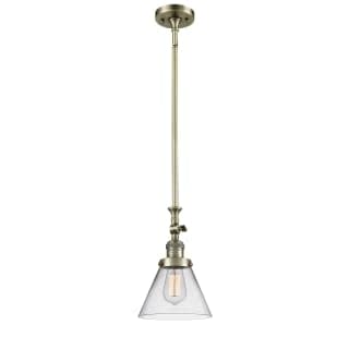 206-AC-G44 1 Light Mini Pendant Light Fixture in Antique Copper Finish - Perfect for Kitchen Island, Dining Room, or Entryway Lighting
