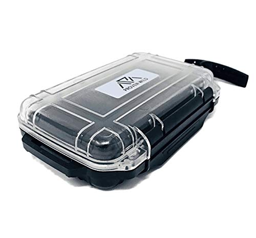 Proven Wild Durable Waterproof SD Card Holder Case - Holds 35 Standard & Micro SD Cards Upright | Perfect for Hunting Trail Cameras, DSLRs, Drones & Action Cameras | Black Memory Card Organizer