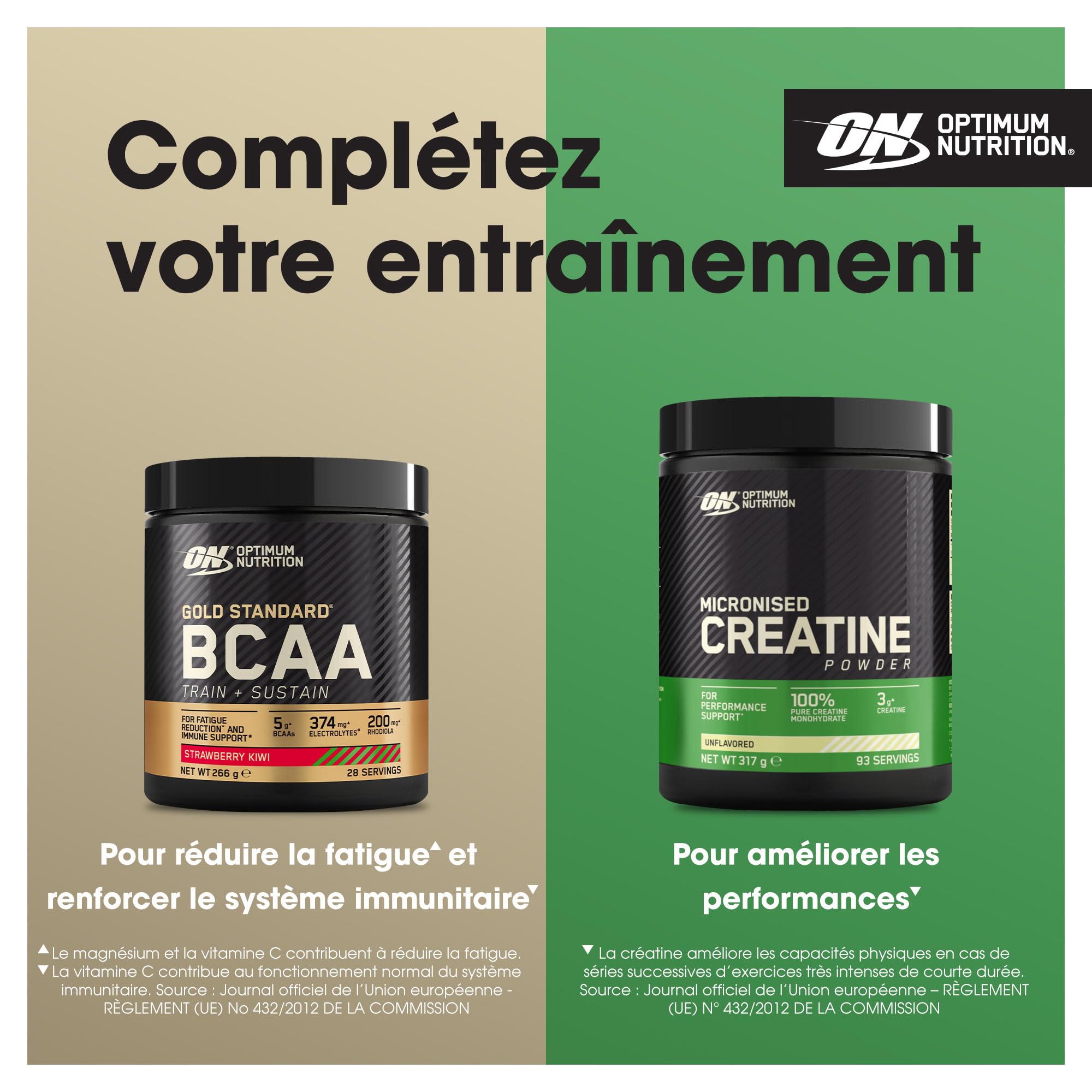 Optimum Nutrition Gold Standard Whey Protein Powder with Glutamine & Amino Acids - French Vanilla Creme, 2 lbs (908g), 29 Servings - Post-Workout Recovery & Muscle Building Supplement